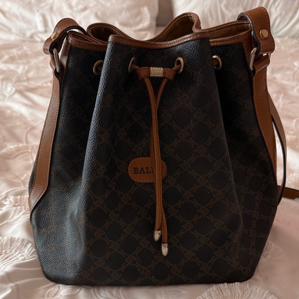Bally Vintage Black and Brown Women's Bag